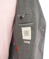 $1,695 ELEVENTY - Gray Flannel Pure Wool PEAK LAPEL Suit - 40 US (50EU)