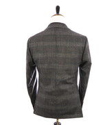 $1,995 ELEVENTY - Prince of Wales Check Gray & Subtle Brown Suit - 42 (52 EU)