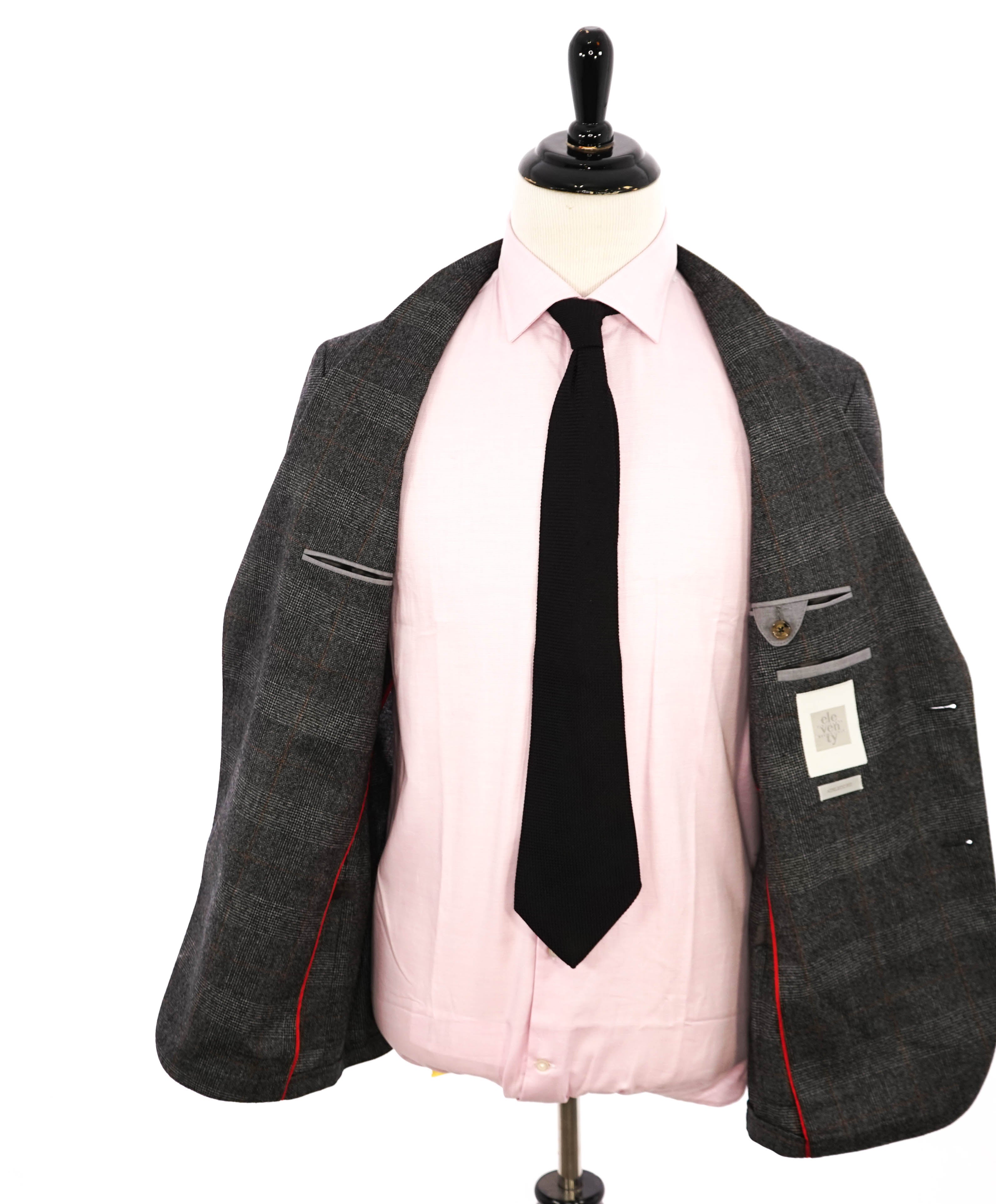 ELEVENTY - Prince of Wales Check Gray & Subtle Brown Blazer - 42 (52 EU)