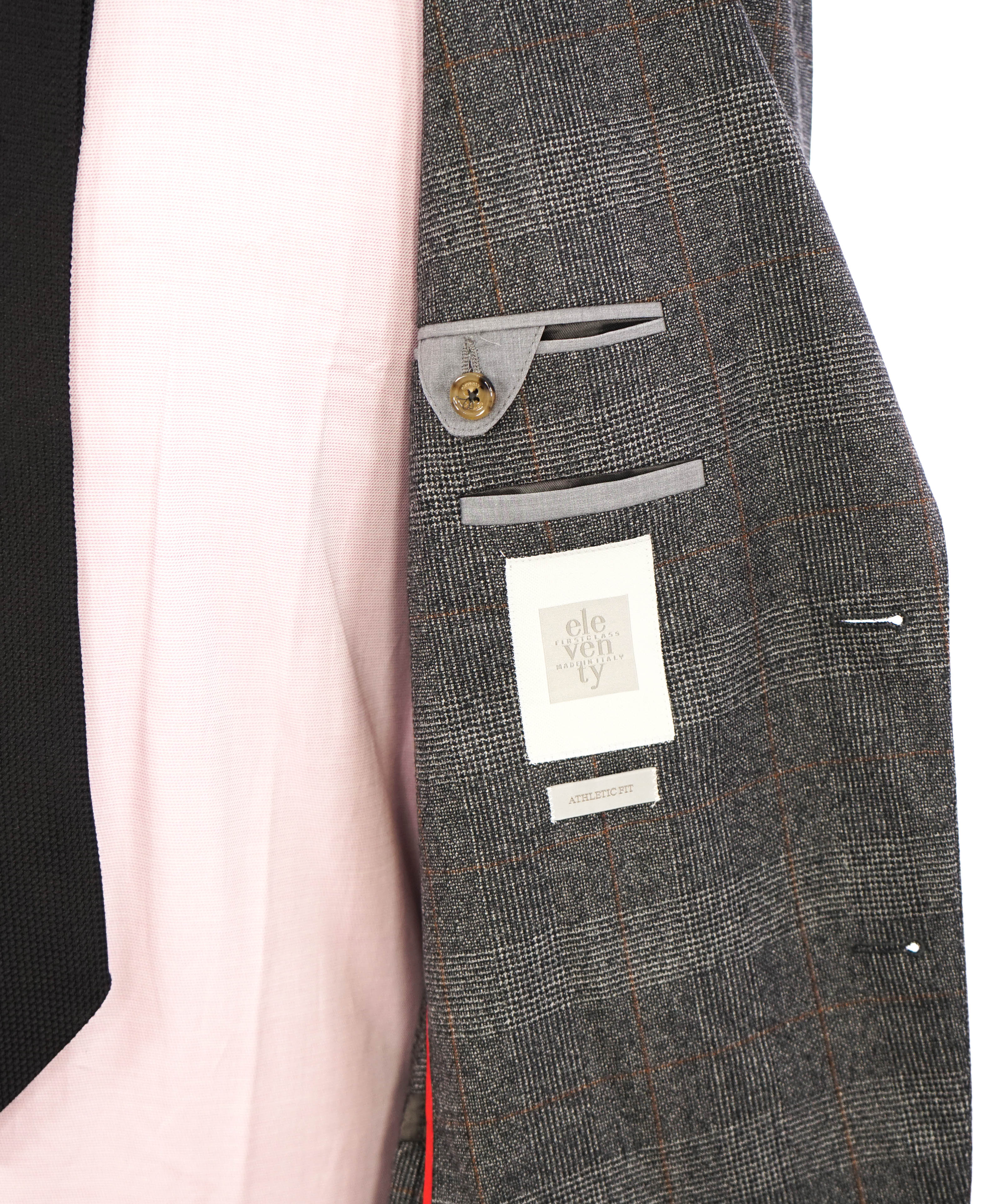 ELEVENTY - Prince of Wales Check Gray & Subtle Brown Blazer - 42 (52 EU)