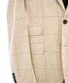 $1,495 ELEVENTY - Windowpane Beige & Ivory Sweater Jacket Blazer - 40US (50 EU)
