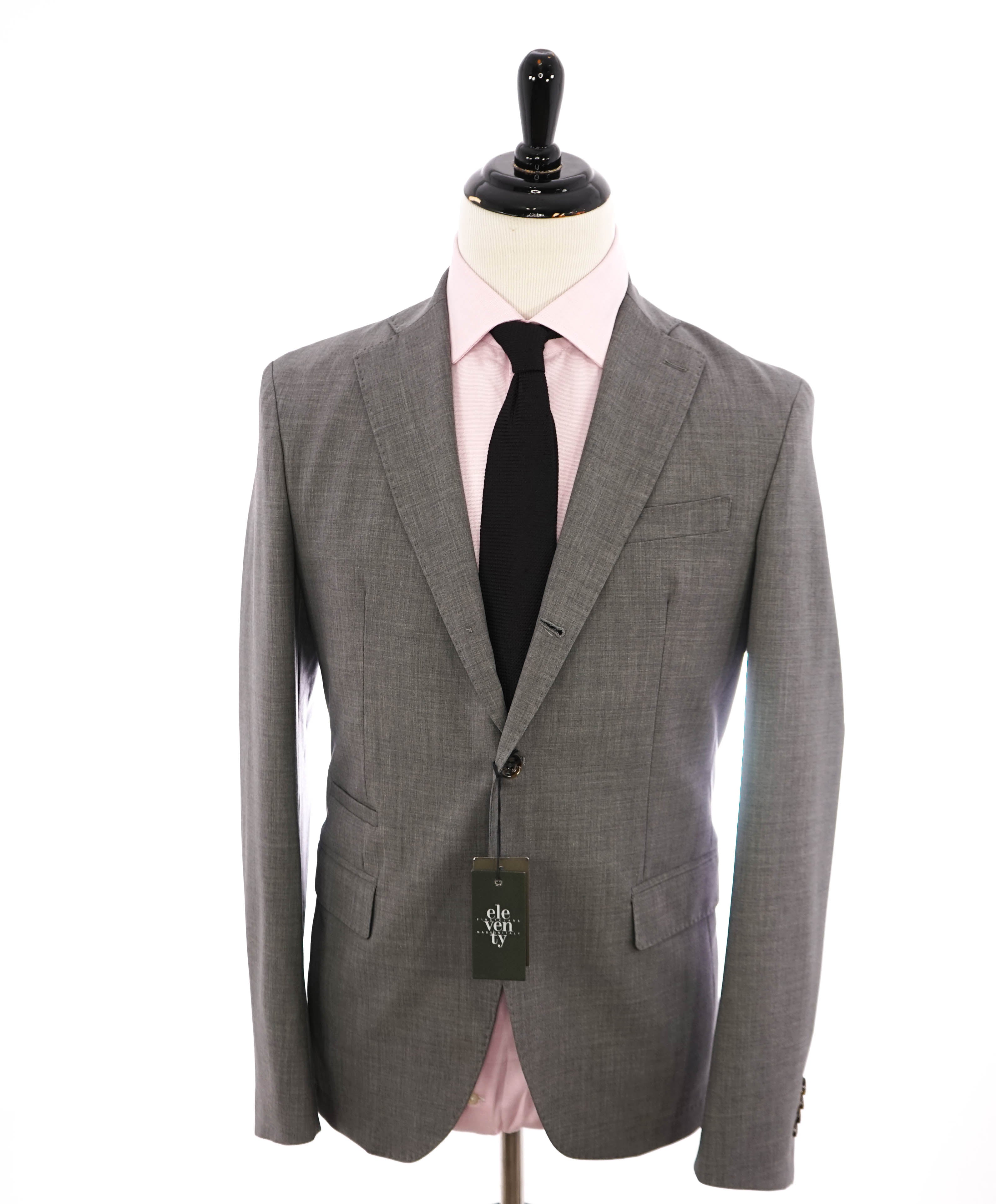 ELEVENTY - Gray Wool & Elastane Performance Blazer - 36 (46 EU)
