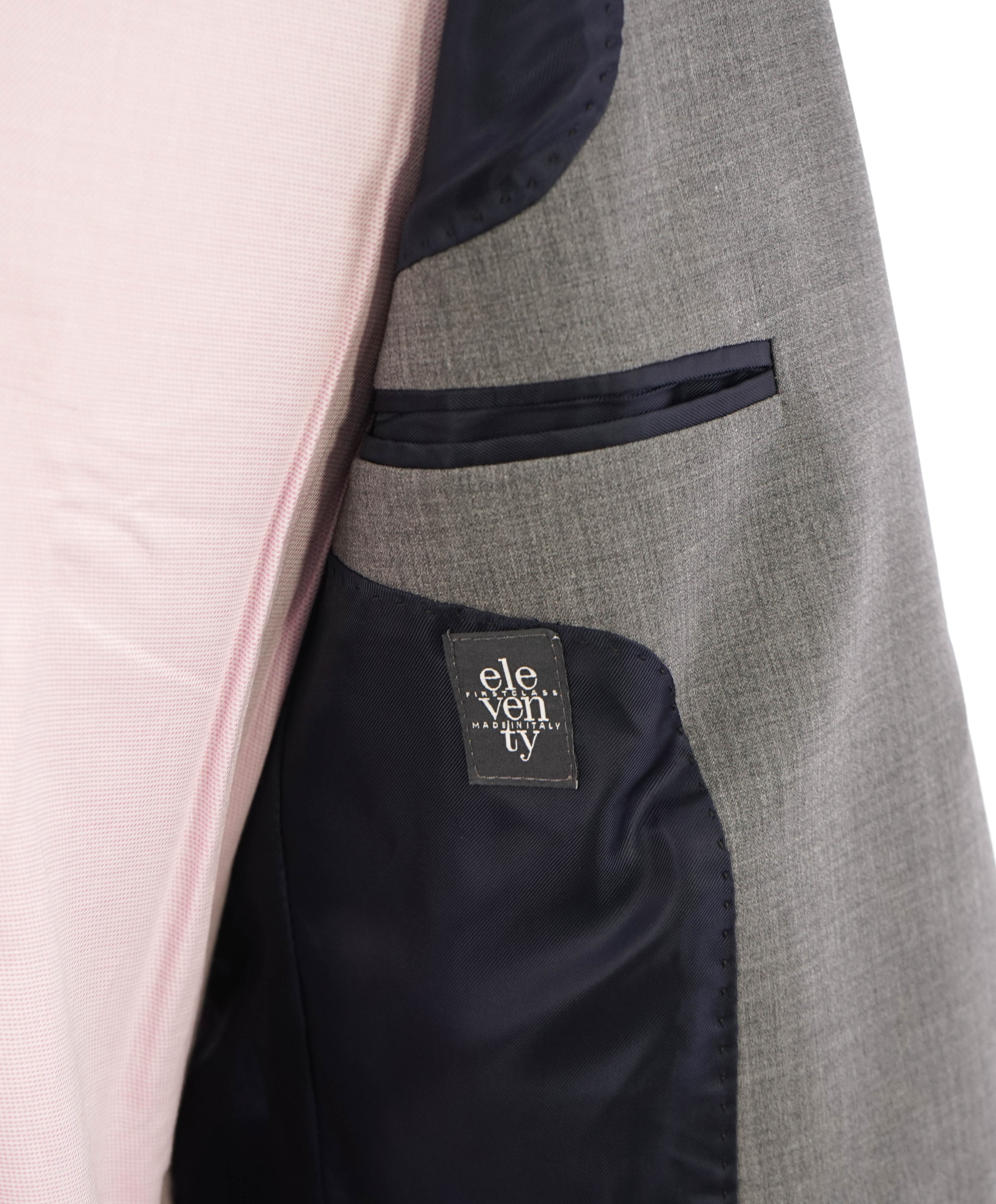 ELEVENTY - Gray Wool & Elastane Performance Blazer - 36 (46 EU)