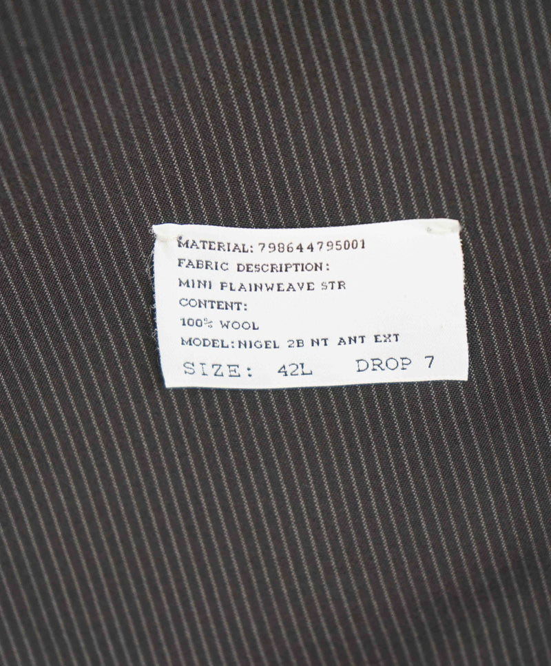 $2,695 RALPH LAUREN PURPLE LABEL - *WOOL* Black Textured Blazer - 42L