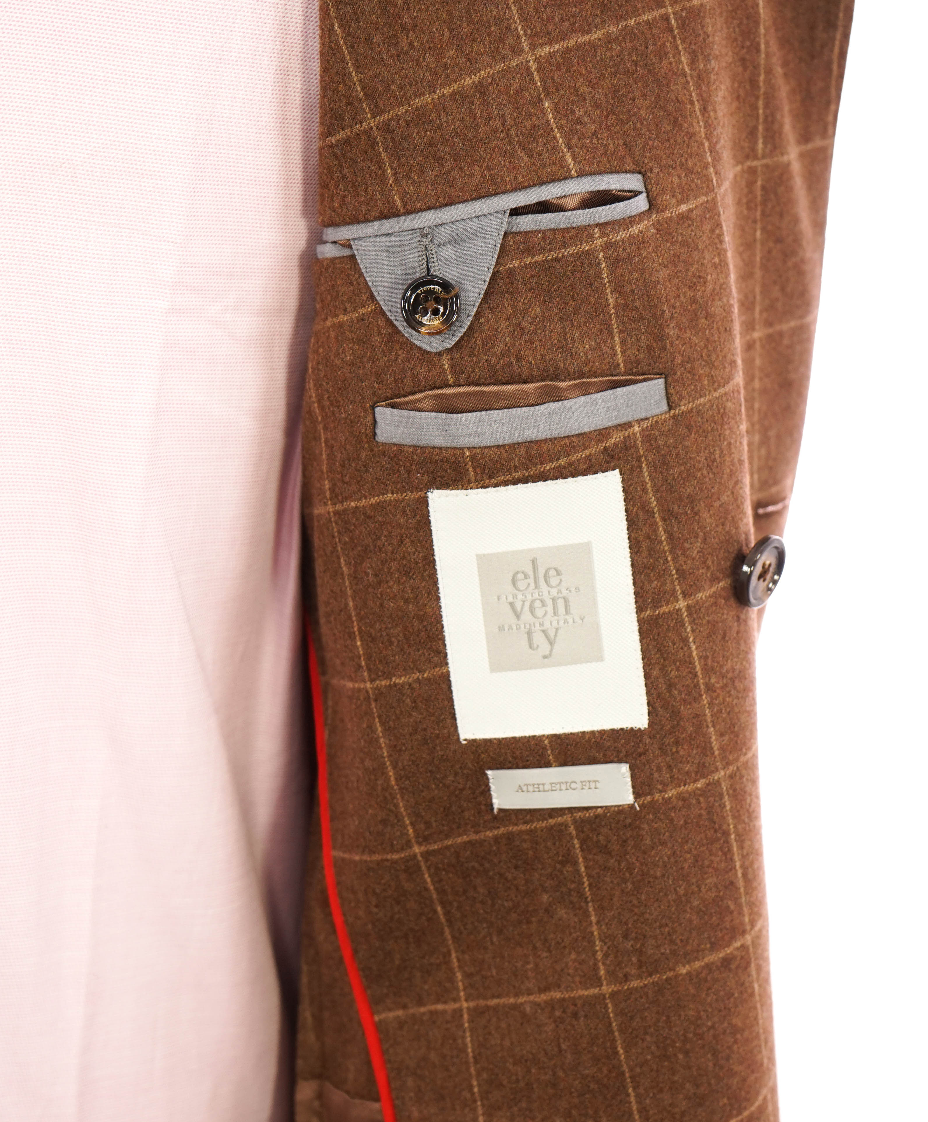 ELEVENTY - "WOOL & CASHMERE" Double-Breasted Camel Suit - 40 (50 EU)