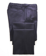 GIVENCHY - PARIS Gray Tonal Check Wool Flat Front Dress Pants - 32W