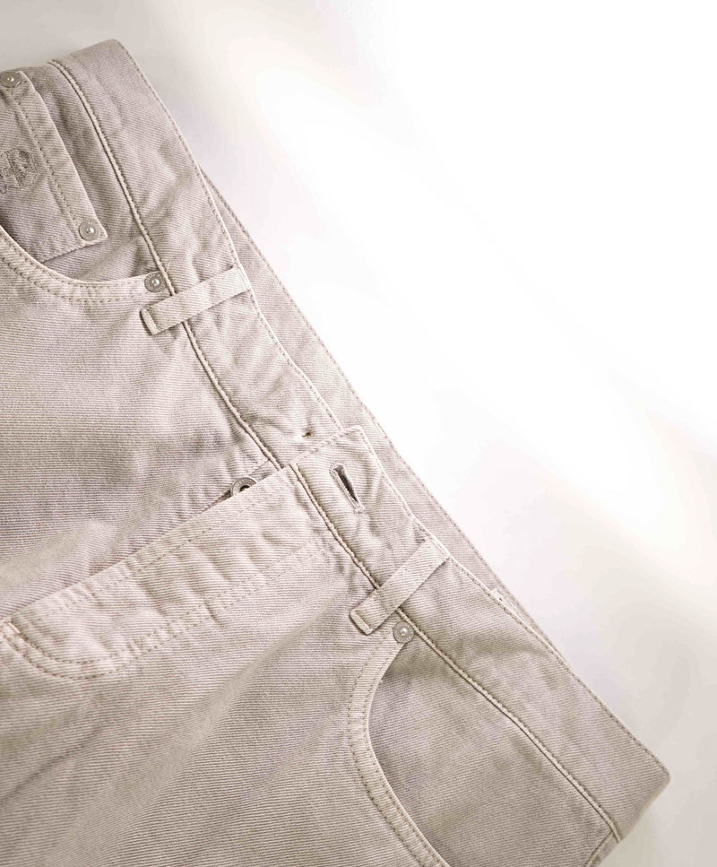 $720 BRUNELLO CUCINELLI -NWD 5-Pocket Beige Jeans Leather Tag- 36W (52EU)