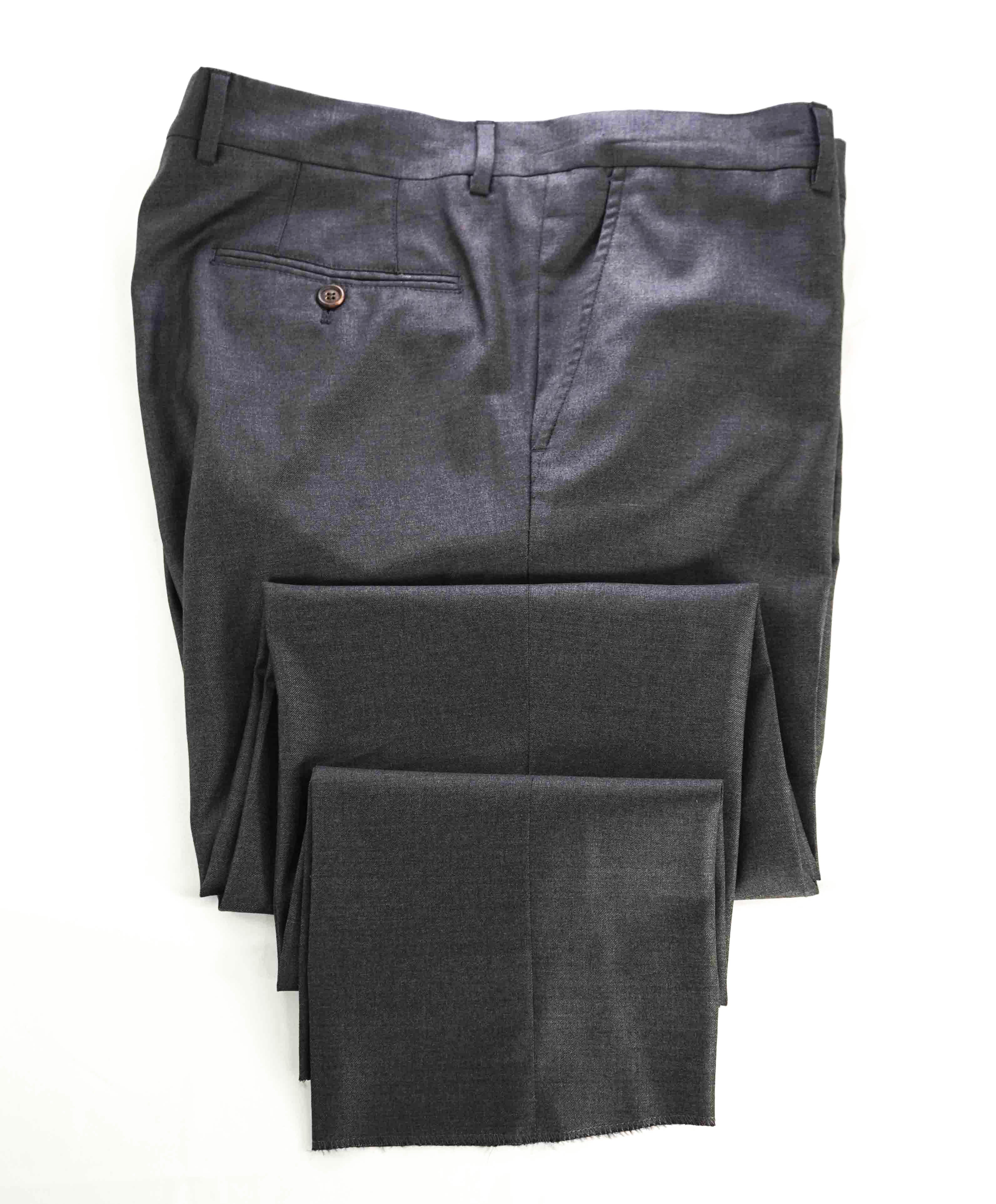 $825 BRUNELLO CUCINELLI - WOOL *CLOSET STAPLE* Gray Dress Pants - 40W