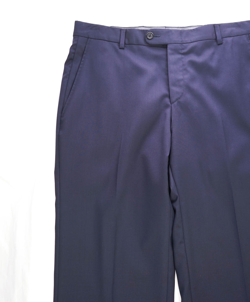 HICKEY FREEMAN -  Mid Blue *CLOSET STAPLE* Wool Flat Front Dress Pants - 32W