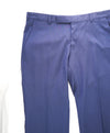 Z ZEGNA - Pastel Blue Micro Pattern Flat Front Wool Dress Pants - 32W