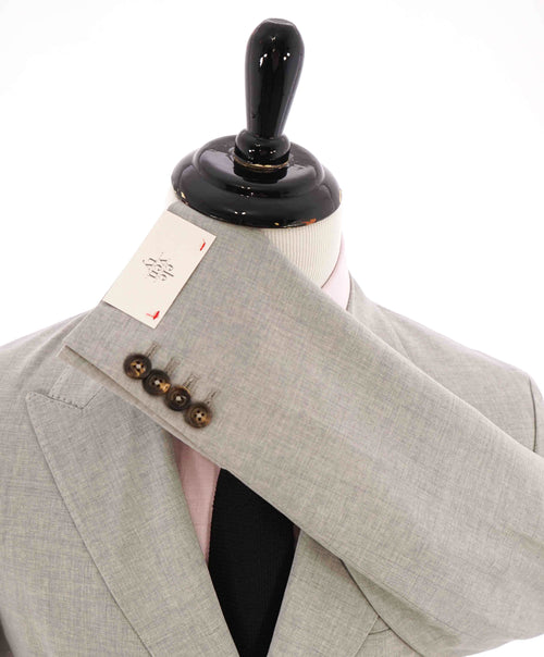 $1,595 ELEVENTY - Double Breasted Wool Neutral Patch Pcket Blazer - 40 US (50EU)