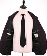 $1,695 ELEVENTY - ERMENEGILDO ZEGNA Wool/Silk/Linen Burgundy Blazer- 48 (58EU)