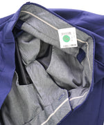 HICKEY FREEMAN - Cobalt Blue Solid Wool Flat Front Dress Pants - 36W