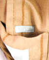 $1,495 ELEVENTY - Camel / Tobacco Chalk Stripe Semi-Lined Soft Blazer - 40 (50EU)