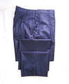 ISAIA - *CLOSET STAPLE* Solid Blue Wool Dress Pants Flat Front - 36W (54EU 8)
