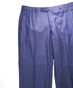 ISAIA - *CLOSET STAPLE* Solid Blue Wool Dress Pants Flat Front - 36W (54EU 8)