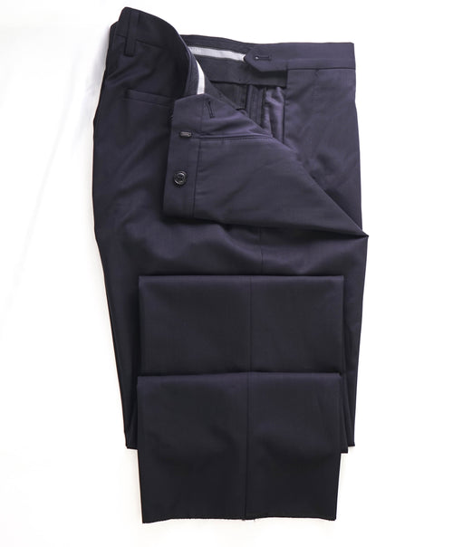 GIORGIO ARMANI - *CASHMERE* Navy Blue Flat Front Dress Pants - 32W