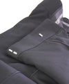 ARMANI COLLEZIONI - Solid Black Tux Dinner Flat Front Dress Pants - 37W