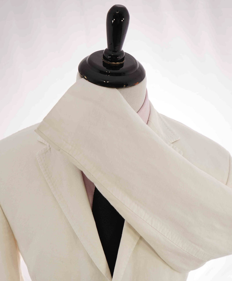 $1,095 ELEVENTY - LINEN/COTTON White Soft Blazer - 46 (56 EU)