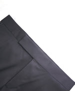 ARMANI COLLEZIONI - Solid Black Tux Dinner Flat Front Dress Pants - 37W