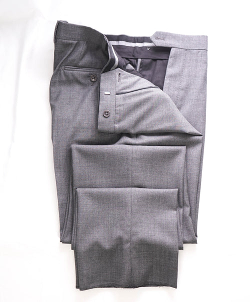 GIORGIO ARMANI - Gray Classic Check Flat Front Dress Pants - 38W