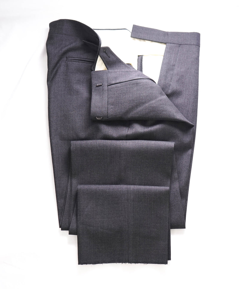 POLO RALPH LAUREN - *SIDE TABS* Flat Front Gray Wool Dress Pants - 34W