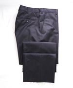 Z ZEGNA - *CLOSET STAPLE* Black Solid Flat Front Dress Pants - 34W