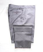 POLO RALPH LAUREN - *SIDE TABS* Flat Front Light Gray Wool Dress Pants - 36W