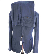 $2,295 ELEVENTY - Pastel Blue Light Deconstructed Linen Blend Suit - 44 (54 EU)
