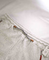 $795 ELEVENTY - Athleisure Cotton Gray/Red Sweatpants With Suede Tabs - Large
