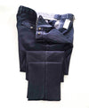$495 ELEVENTY - Wool Blue Weathered Jacquard Micro Dart Slim Dress Pants- 34W