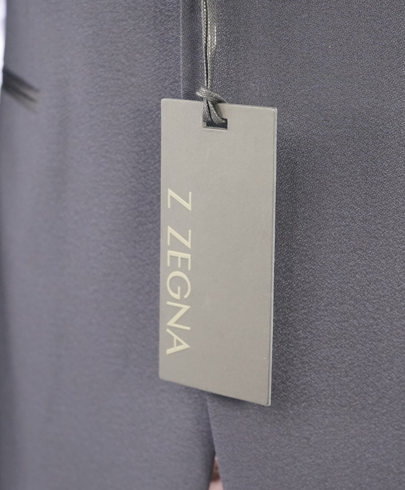 Z ZEGNA - Navy Blue Textured Fabric Drop 8 Tuxedo Suit - 40L