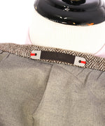 HICKEY FREEMAN - Brown HERRINGBONE Flannel Semi-Lined Blazer - 46R