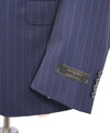 SAMUELSOHN - Notch Lapel Super 120’s Bold Blue Stripe Suit - 42S