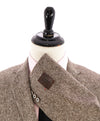 HICKEY FREEMAN - Brown HERRINGBONE Flannel Semi-Lined Blazer - 42R