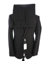 ARMANI COLLEZIONI - "M Line" Slim Modern Black Tonal Check Notch Lapel Suit - 42L