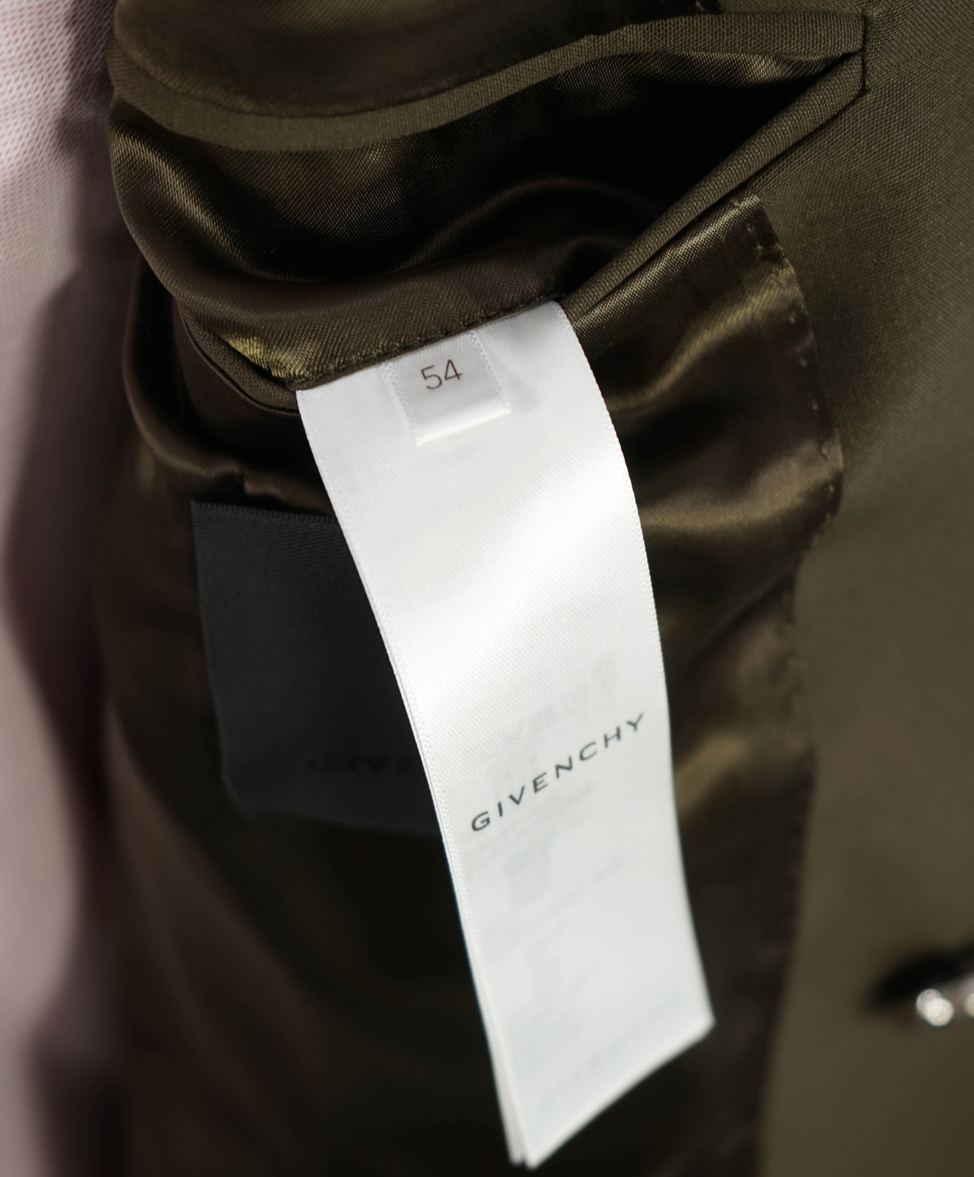 $3,000 GIVENCHY - French LOVE LOCK Padlock Slim-Fit Notch Lapel Jacket - 44R