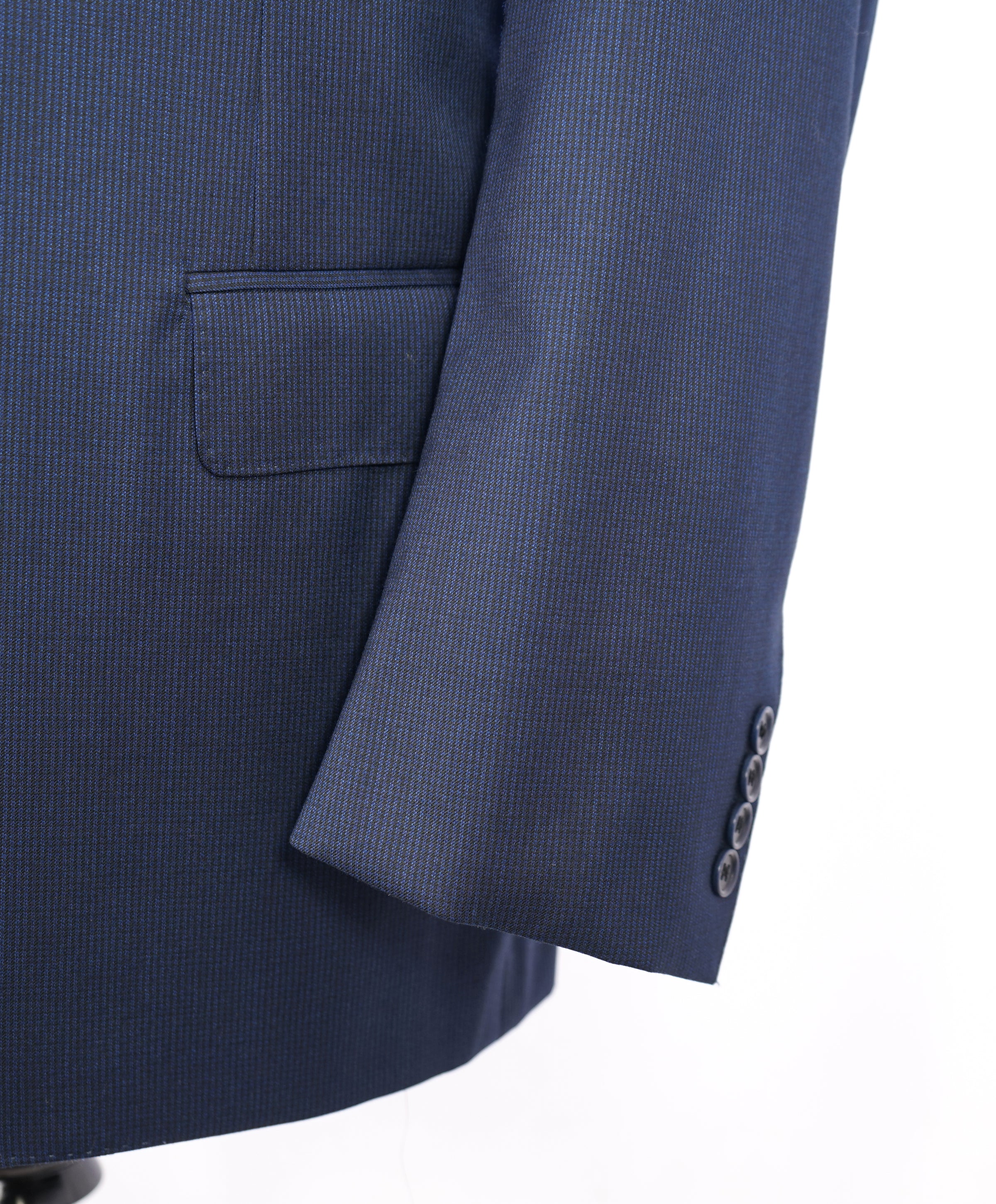 CANALI - Royal Blue Travel Check Rope Textured Blazer - 44R – Luxe Hanger