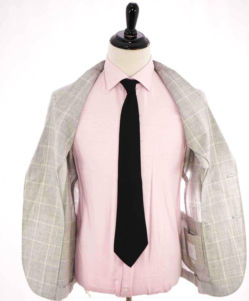 $2,195 ELEVENTY - "WOOL & LINEN" Gray Summer "JOGGER" Suit - 40 (50 EU)