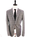 $1,995 ELEVENTY - "PLATINUM LABEL" Check Plaid Gray Classic Suit - 44 (54 EU)