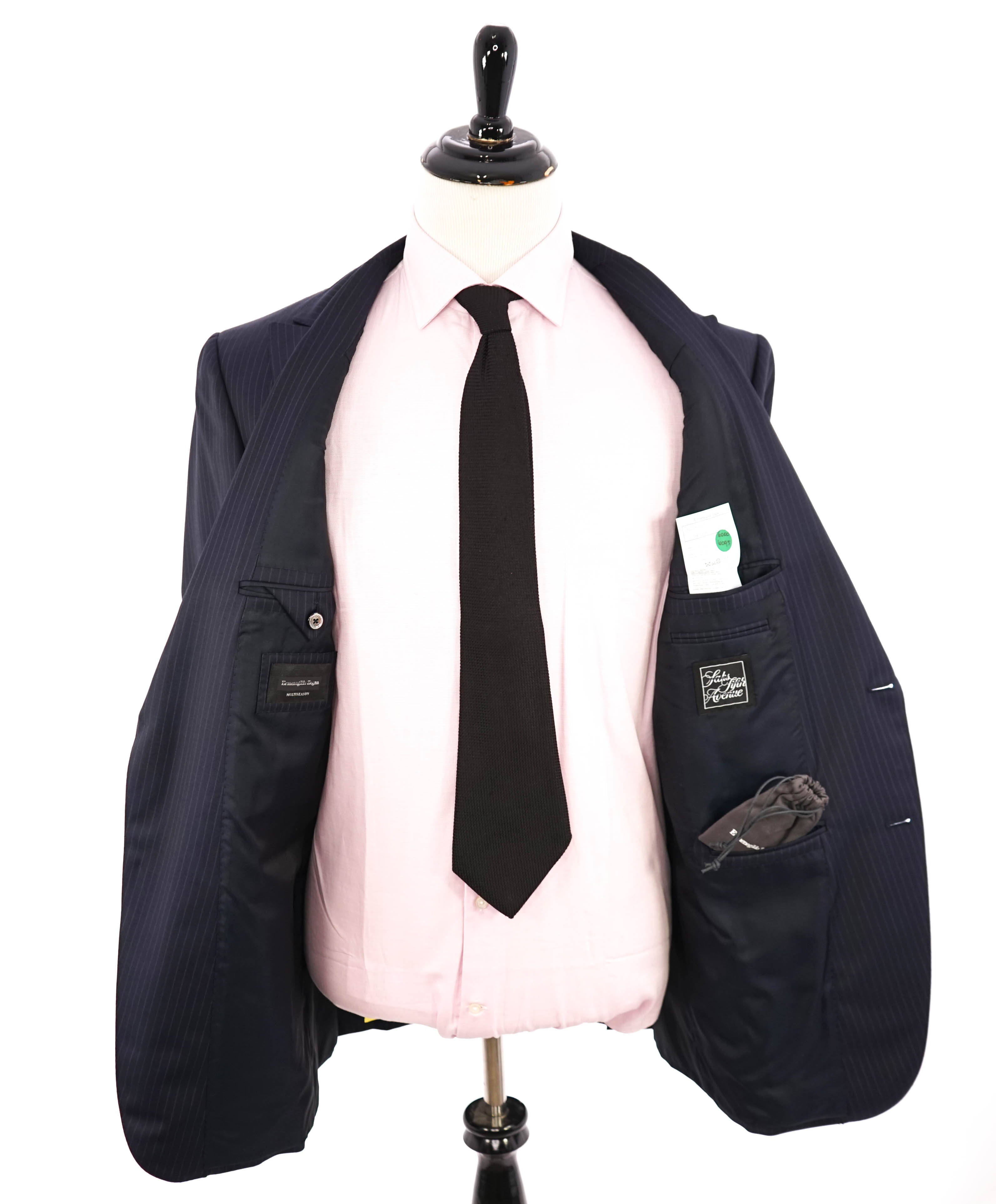 ERMENEGILDO ZEGNA - "Manhattan" "MultiSeason" Wide Peak Lapel Suit - 46L