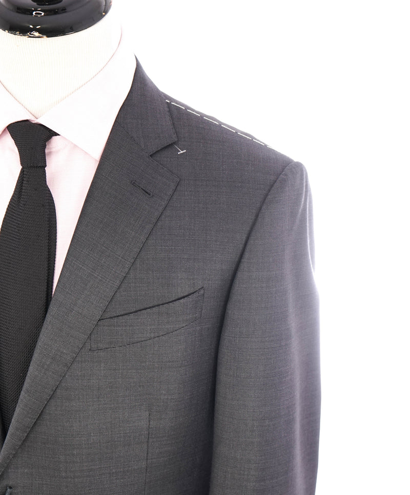 ERMENEGILDO ZEGNA -"TROFEO" Gray Birdseye *MILANO* Premium Suit - 44R