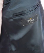 REDA - Super 130's "City Time" Gray Blue Micro Check Suit - 44S
