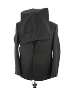 $1,895 ARMANI COLLEZIONI - Charcoal Gray Suit "G Line / Natural Stretch " -  40S