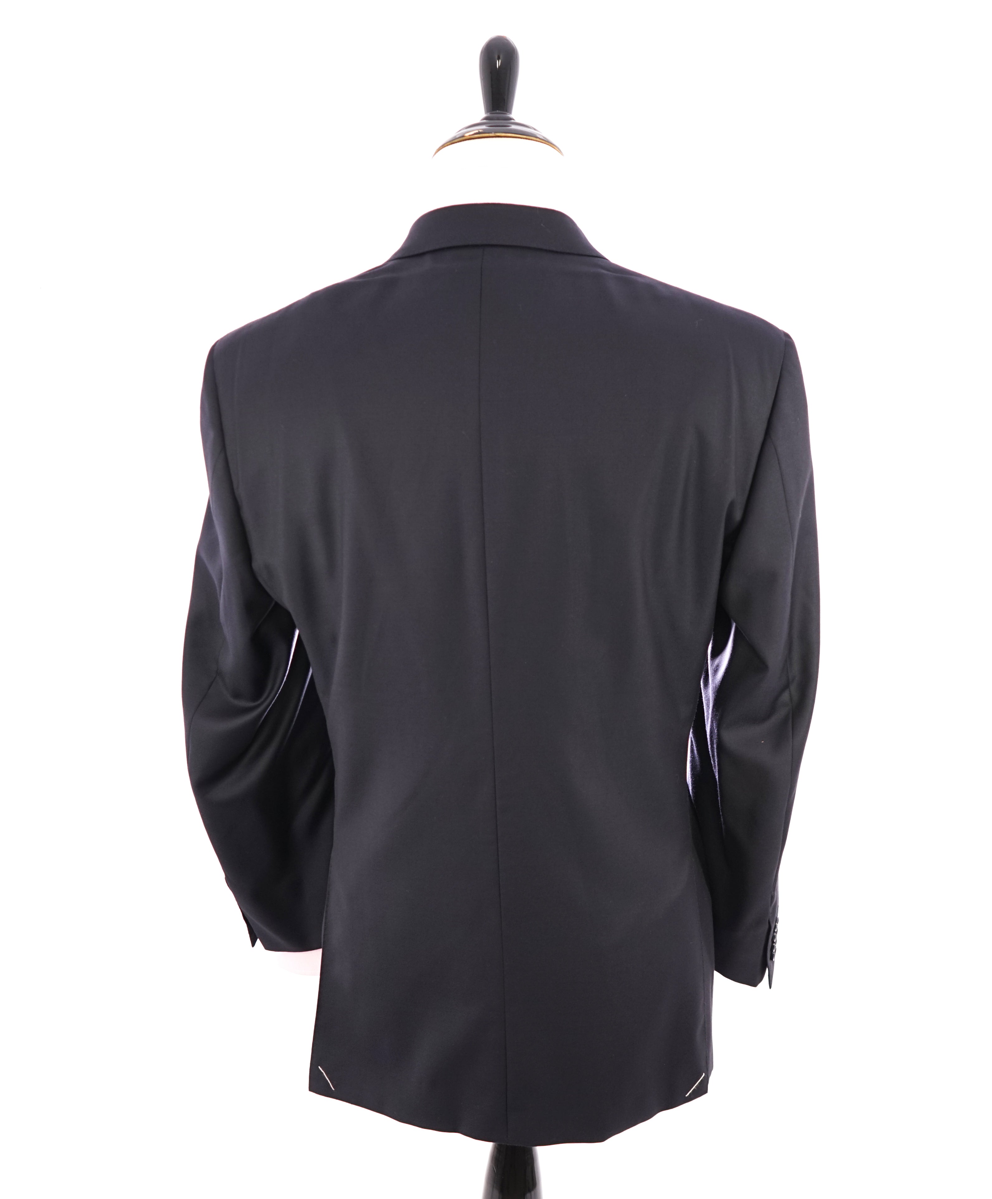 CANALI - *CLOSET STAPLE*  Solid Navy Blue Notch Lapel Suit - 46R