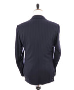 ERMENEGILDO ZEGNA -"TROFEO" MILANO Tonal Alternating Blue Stripe Suit - 40R
