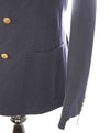 $1,195 ELEVENTY -Double Breasted Gold Button Cotton/Suede Blazer - 42 US (52EU)