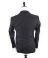 ARMANI COLLEZIONI - “M Line” Slim Gray & Blue Plaid Textured Blazer - 38R