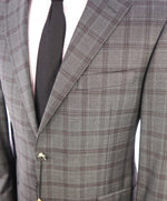 HICKEY FREEMAN - *LORO PIANA* Tasmanian Super 150's Burgundy/Gray- 42R