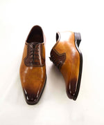$795 MAGNANNI *SELECCION* - Hand Made PATINA DETAIL Oxford Brown Shoe - 11